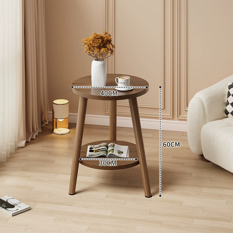 Small round table coffee table simple living room household sofa side few bedroom bedside table creative mini simple balcony table
