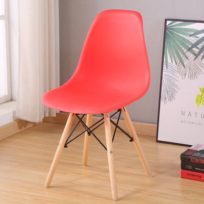 Internet Celebrity Back Chair Nordic Leisure Solid Wood Home Dining Chair Personality Negotiation Desk Chair