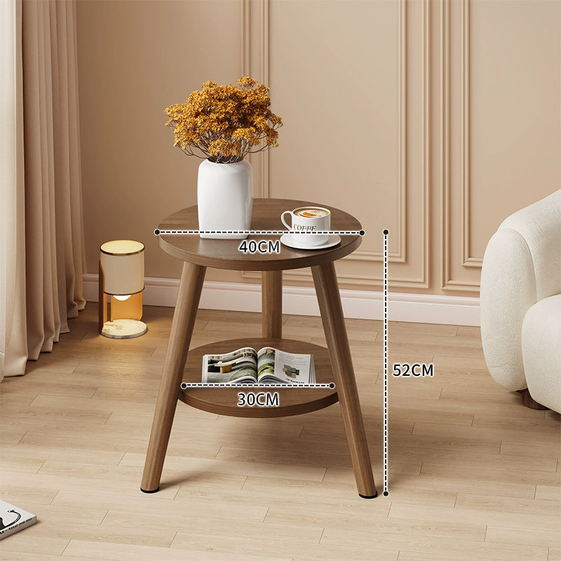Small round table coffee table simple living room household sofa side few bedroom bedside table creative mini simple balcony table