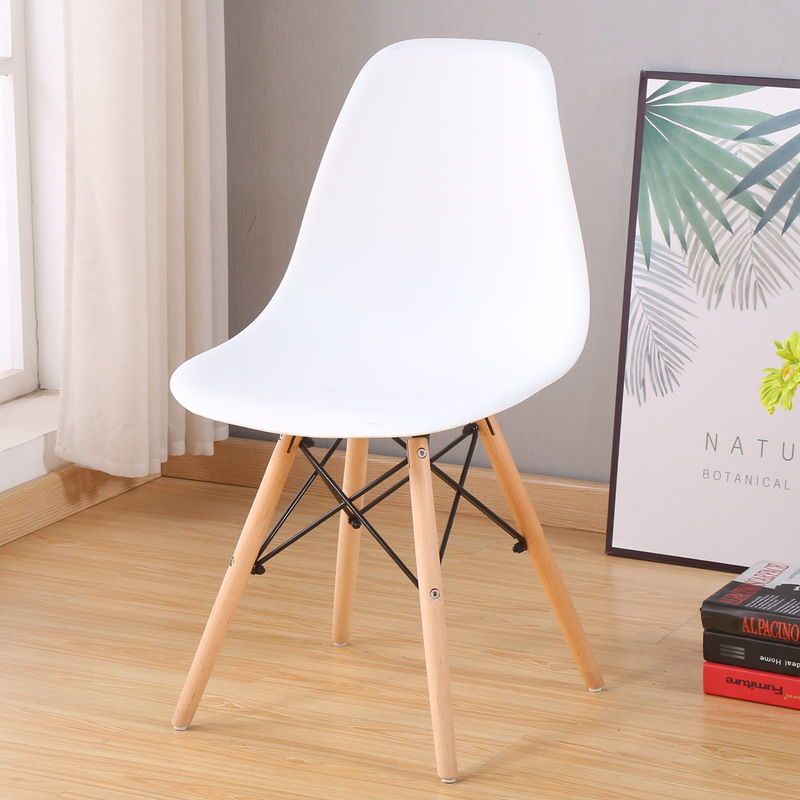 Internet Celebrity Back Chair Nordic Leisure Solid Wood Home Dining Chair Personality Negotiation Desk Chair