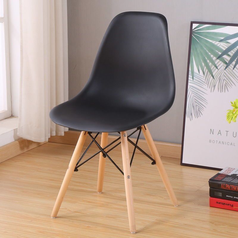 Internet Celebrity Back Chair Nordic Leisure Solid Wood Home Dining Chair Personality Negotiation Desk Chair