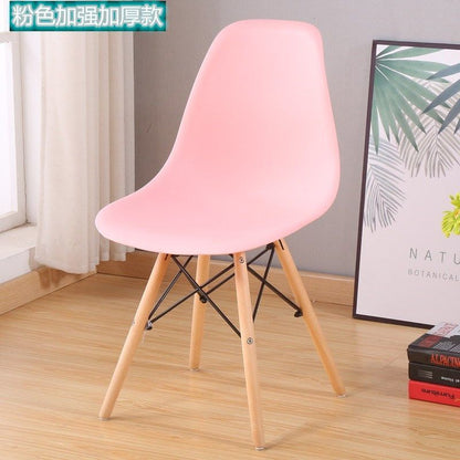 Internet Celebrity Back Chair Nordic Leisure Solid Wood Home Dining Chair Personality Negotiation Desk Chair