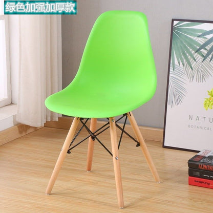 Internet Celebrity Back Chair Nordic Leisure Solid Wood Home Dining Chair Personality Negotiation Desk Chair