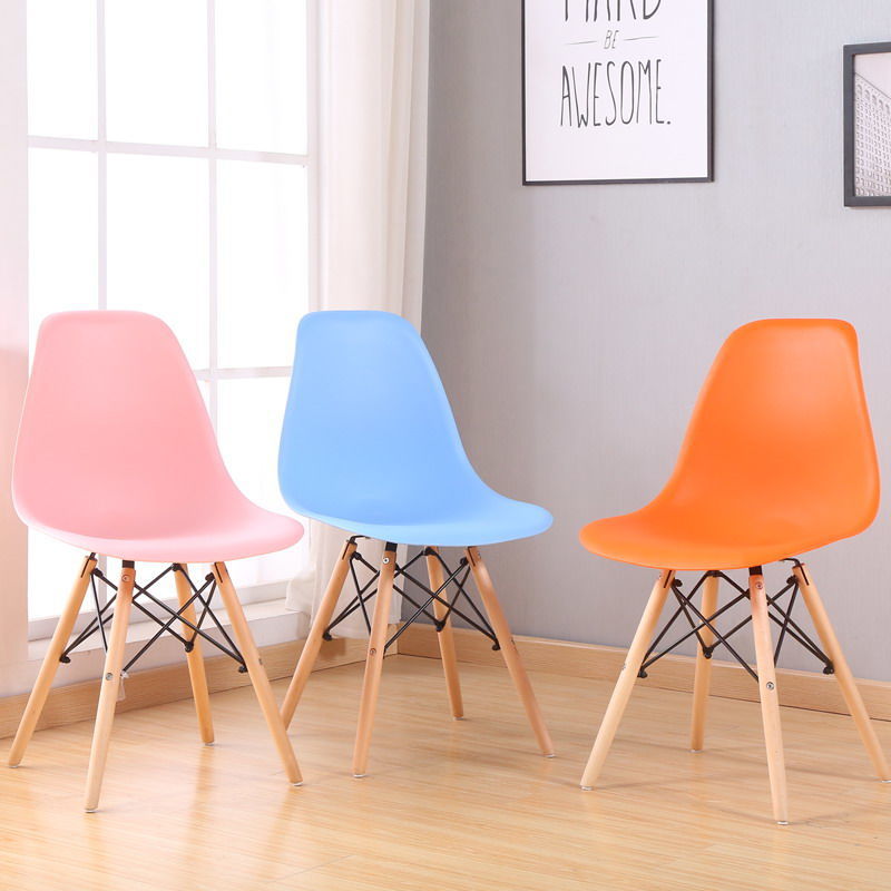 Internet Celebrity Back Chair Nordic Leisure Solid Wood Home Dining Chair Personality Negotiation Desk Chair