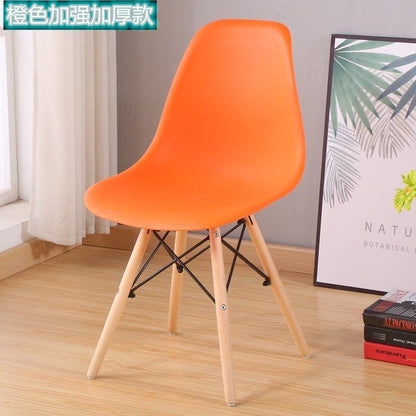 Internet Celebrity Back Chair Nordic Leisure Solid Wood Home Dining Chair Personality Negotiation Desk Chair
