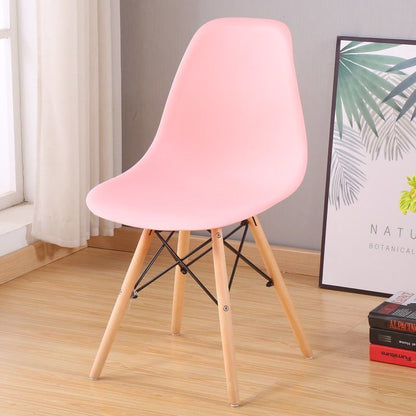Internet Celebrity Back Chair Nordic Leisure Solid Wood Home Dining Chair Personality Negotiation Desk Chair